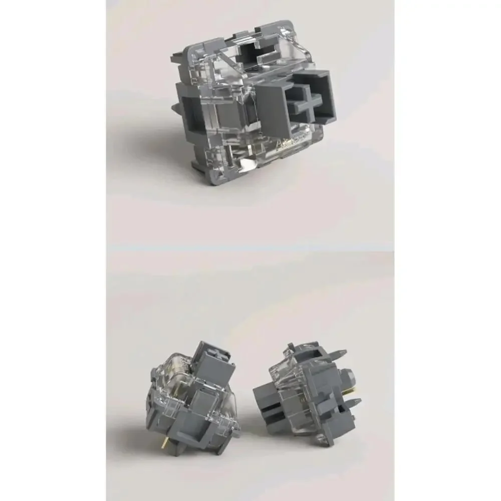 Akko V3 Silver Pro Linear Mechanical Keyboard Switches 45 Count Hand Lubed